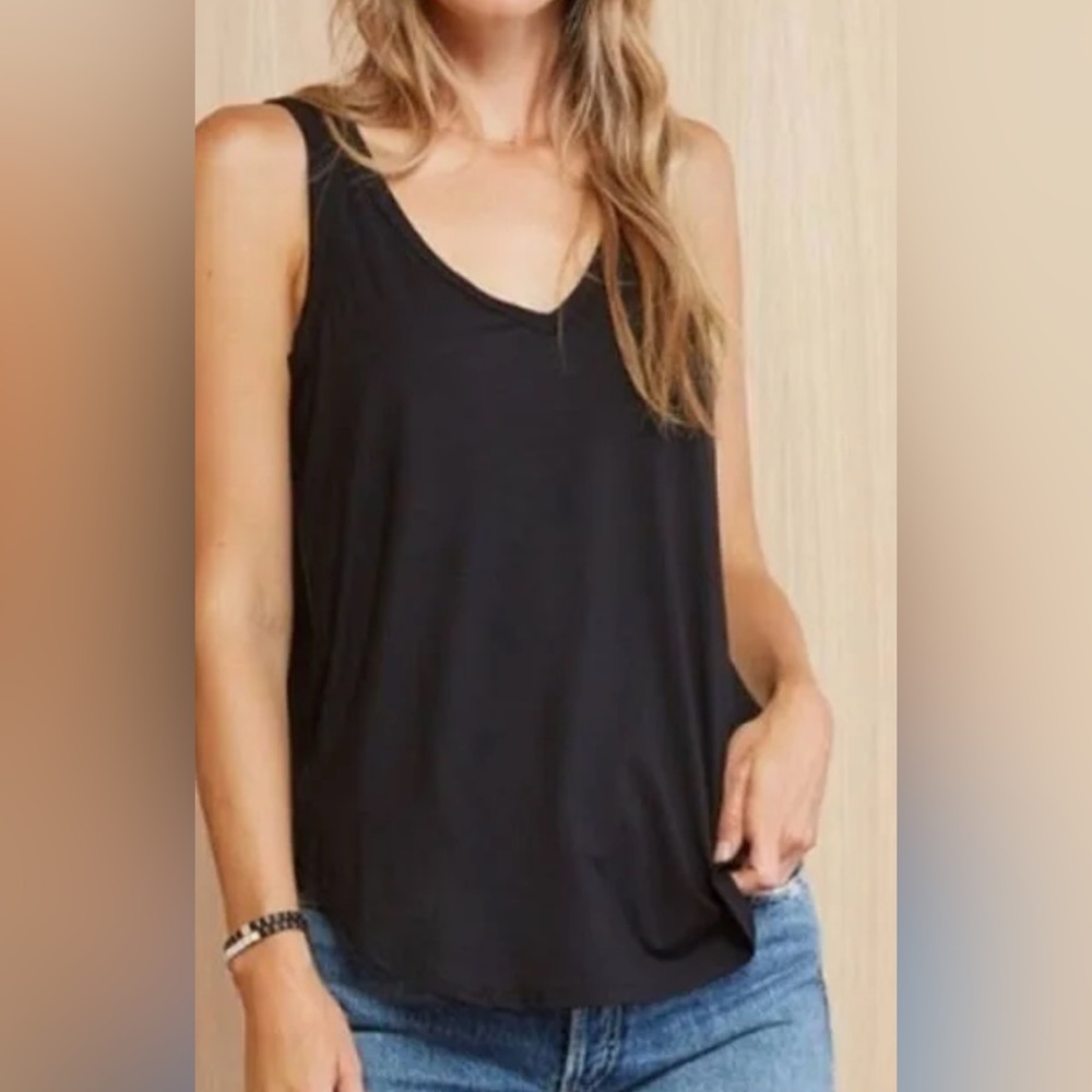 Peyton Jensen Black Tank Top Shirt